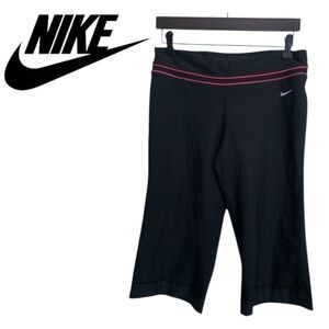 🌞 Nike Women's Dri-Fit Active Leggings Size Medium Black Capri